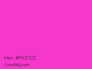 Hex #f637cc Color Image