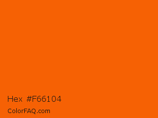 Hex #f66104 Color Image