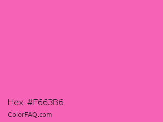 Hex #f663b6 Color Image