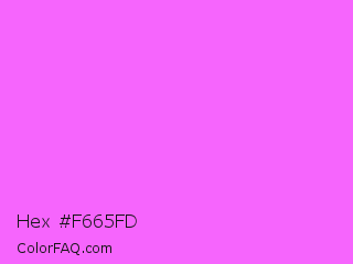 Hex #f665fd Color Image