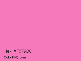 Hex #f679bc Color Image