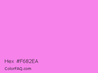 Hex #f682ea Color Image