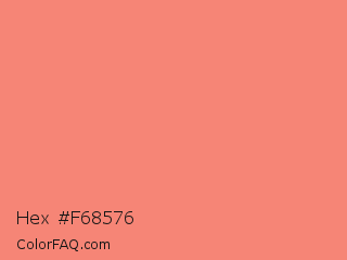Hex #f68576 Color Image