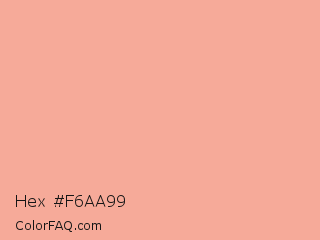 Hex #f6aa99 Color Image