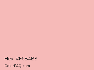 Hex #f6bab8 Color Image