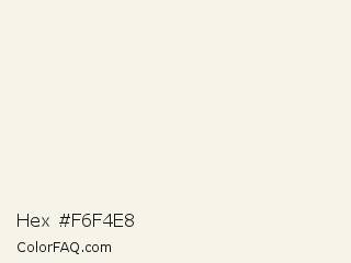 Hex #f6f4e8 Color Image