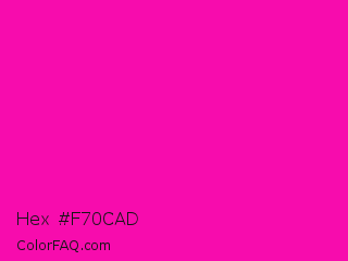 Hex #f70cad Color Image