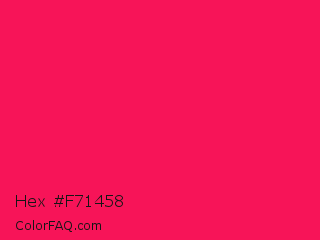 Hex #f71458 Color Image