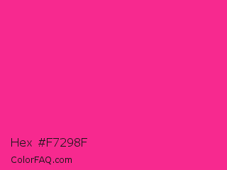 Hex #f7298f Color Image