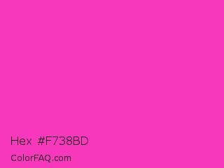 Hex #f738bd Color Image