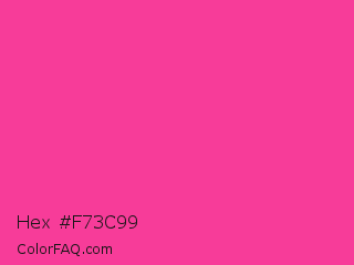 Hex #f73c99 Color Image