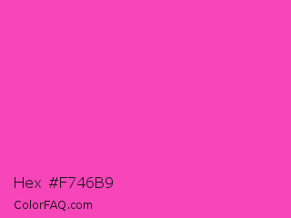 Hex #f746b9 Color Image