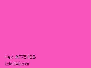 Hex #f754bb Color Image