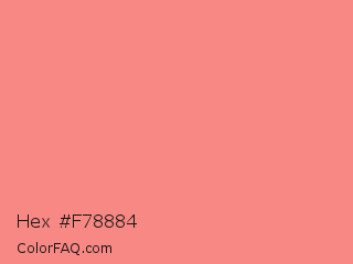 Hex #f78884 Color Image