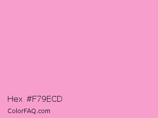 Hex #f79ecd Color Image
