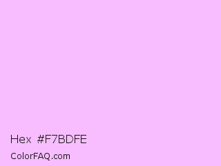 Hex #f7bdfe Color Image