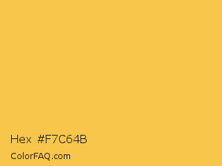 Hex #f7c64b Color Image