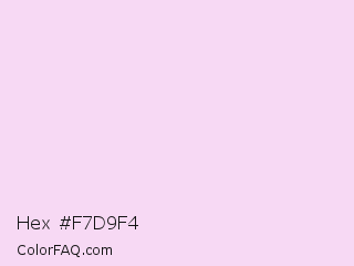 Hex #f7d9f4 Color Image
