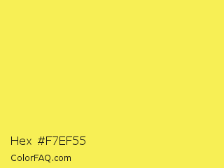 Hex #f7ef55 Color Image