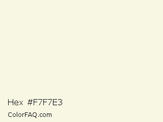 Hex #f7f7e3 Color Image