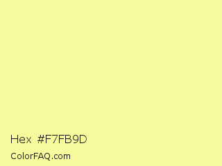 Hex #f7fb9d Color Image
