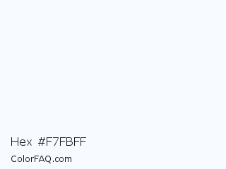 Hex #f7fbff Color Image