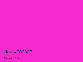 Hex #f828cf Color Image