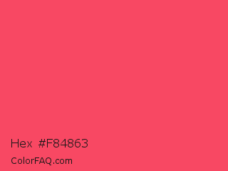 Hex #f84863 Color Image