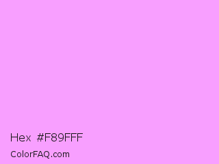 Hex #f89fff Color Image