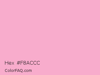 Hex #f8accc Color Image