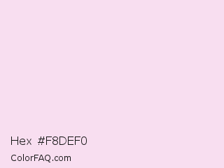 Hex #f8def0 Color Image