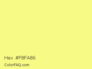 Hex #f8fa86 Color Image