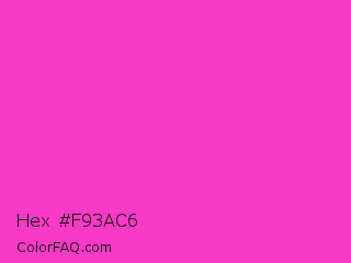 Hex #f93ac6 Color Image