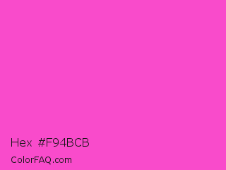 Hex #f94bcb Color Image