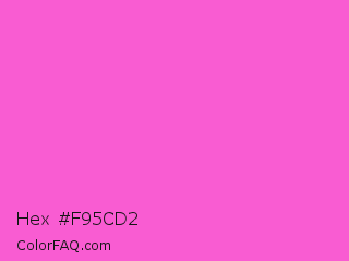 Hex #f95cd2 Color Image