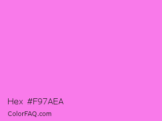 Hex #f97aea Color Image