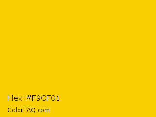 Hex #f9cf01 Color Image