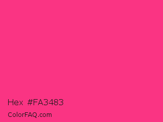 Hex #fa3483 Color Image