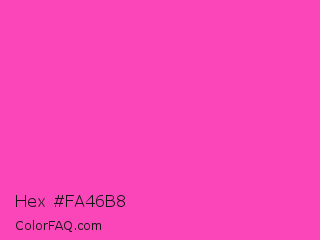 Hex #fa46b8 Color Image