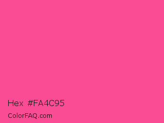 Hex #fa4c95 Color Image