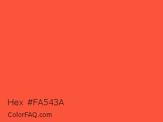 Hex #fa543a Color Image