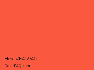 Hex #fa5940 Color Image