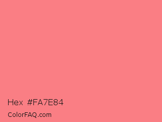 Hex #fa7e84 Color Image
