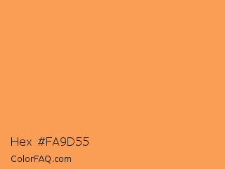 Hex #fa9d55 Color Image