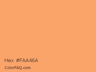 Hex #faa46a Color Image