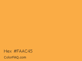 Hex #faac45 Color Image