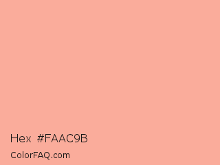Hex #faac9b Color Image