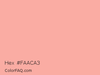 Hex #faaca3 Color Image