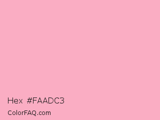 Hex #faadc3 Color Image
