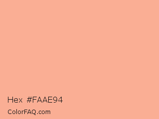 Hex #faae94 Color Image